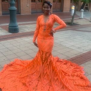 Orange Prom Dress
